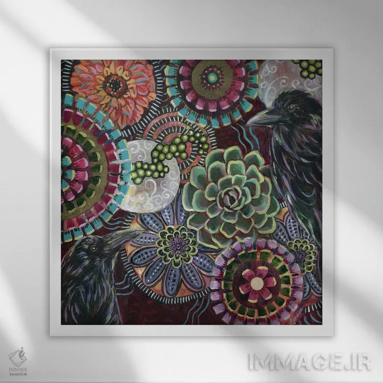 تابلو دکوراتیو آشیانه ات را پر کن III اثر لینه آ توبیاس - نمای قابدار سفید