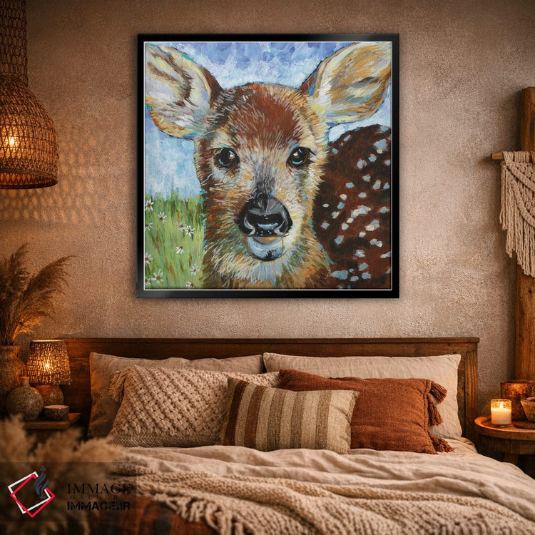 تابلو دکوراتیو بچه گوزن II اثر لینه آ توبیاس - D2B