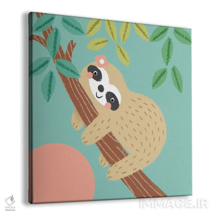 تابلو دکوراتیو تنبل جنگل II اثر لوییز آنگلیکاس - نمای پرسپکتیو محصول