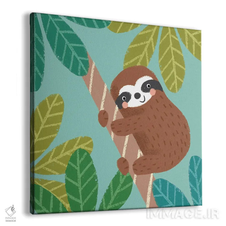 تابلو دکوراتیو تنبل جنگل III اثر لوییز آنگلیکاس - نمای پرسپکتیو محصول
