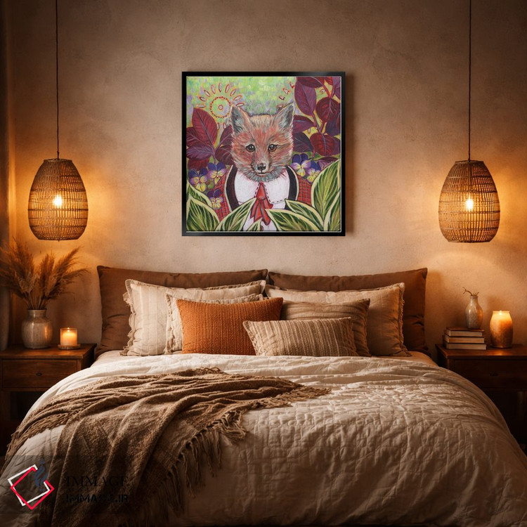 تابلو دکوراتیو روباه اثر لینه آ توبیاس - D6B
