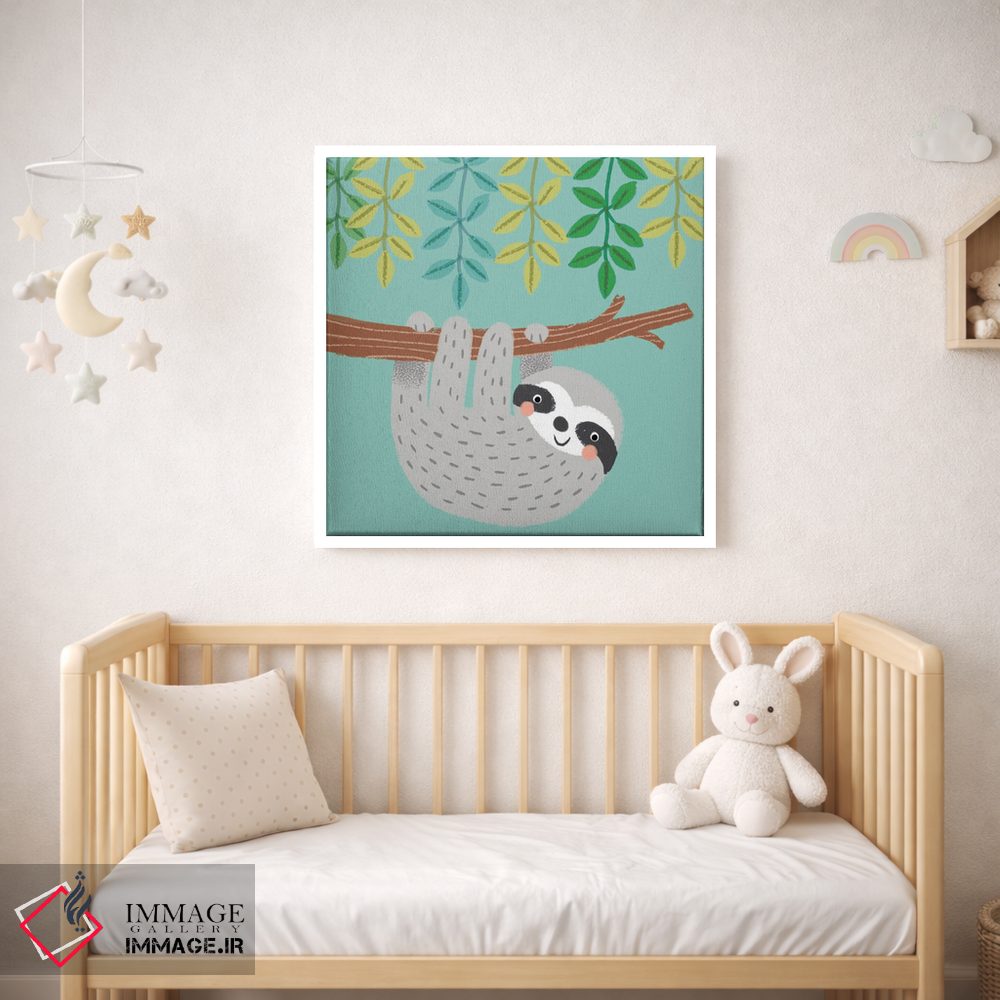 تابلو دکوراتیو تنبل جنگل I اثر لوییز آنگلیکاس - D1W