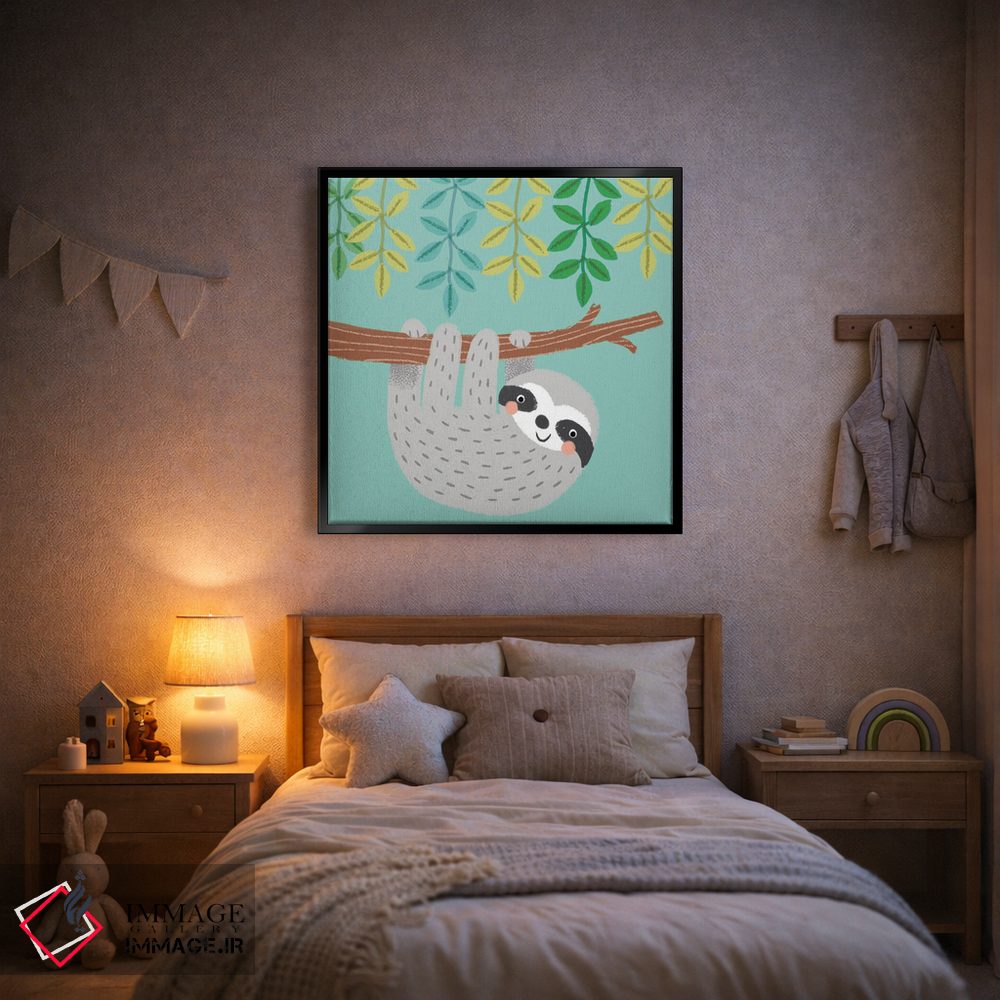 تابلو دکوراتیو تنبل جنگل I اثر لوییز آنگلیکاس - D2B