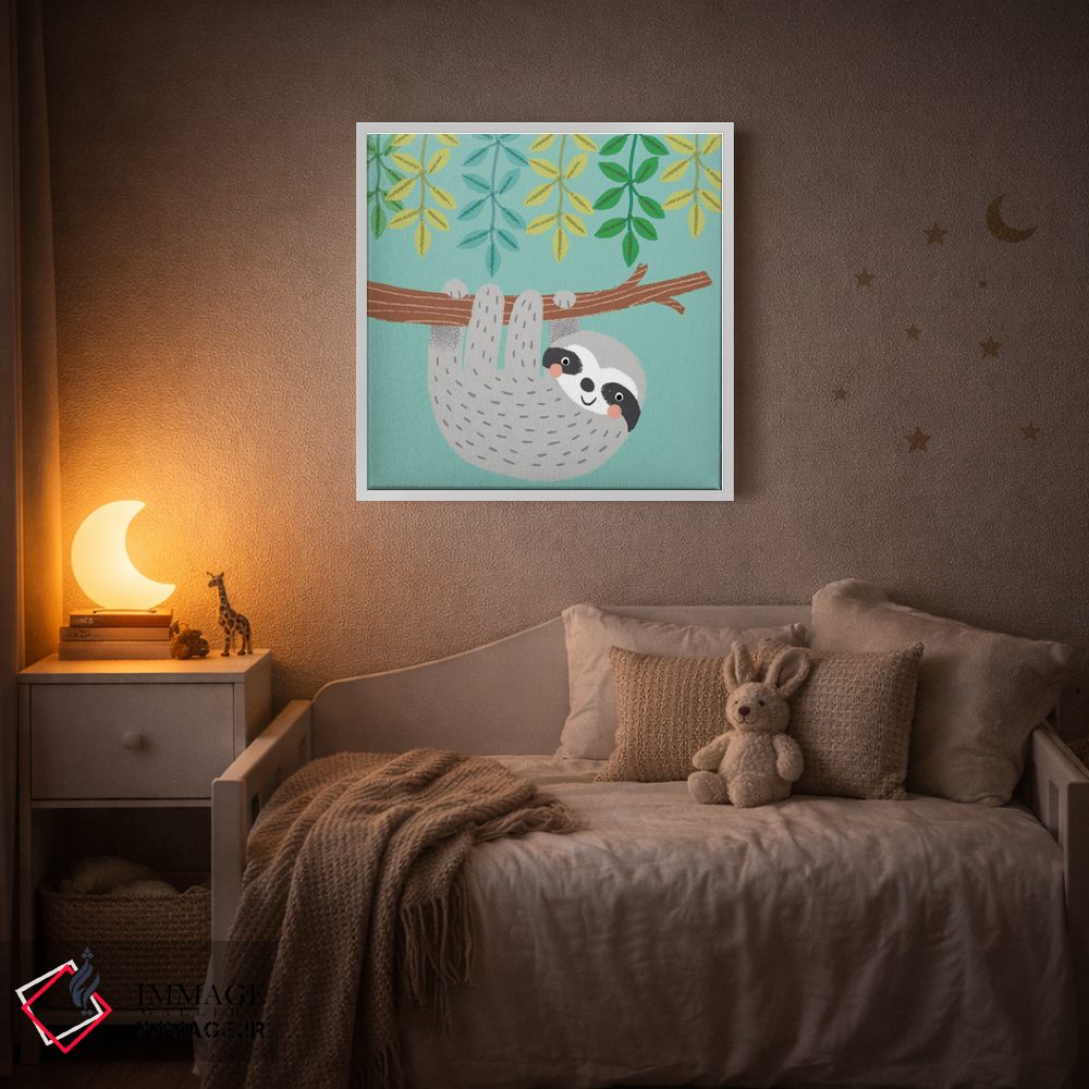 تابلو دکوراتیو تنبل جنگل I اثر لوییز آنگلیکاس - D3W