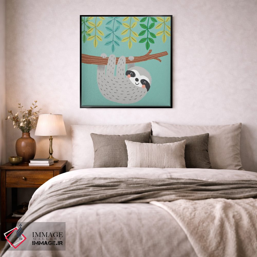 تابلو دکوراتیو تنبل جنگل I اثر لوییز آنگلیکاس - D5B