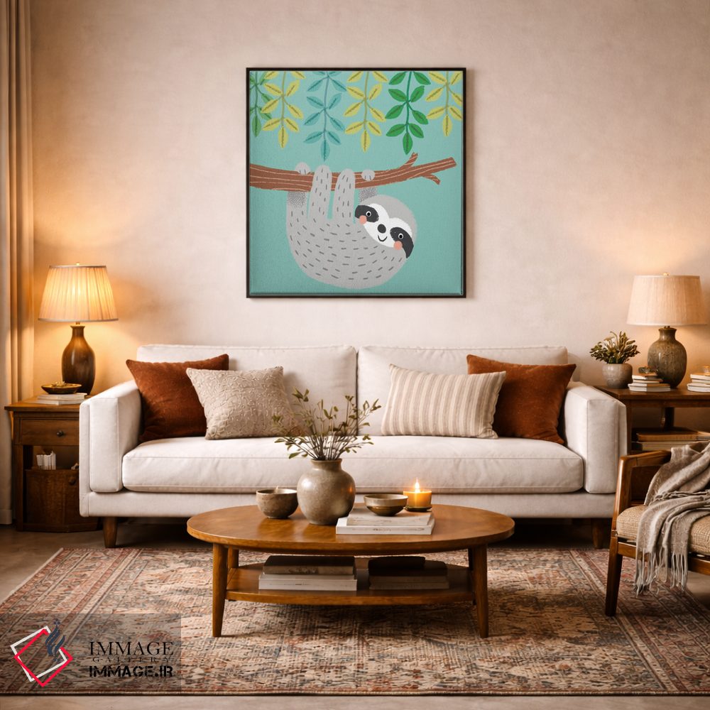 تابلو دکوراتیو تنبل جنگل I اثر لوییز آنگلیکاس - D4B