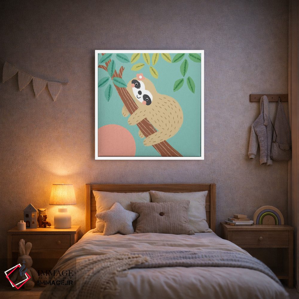 تابلو دکوراتیو تنبل جنگل II اثر لوییز آنگلیکاس - D1W
