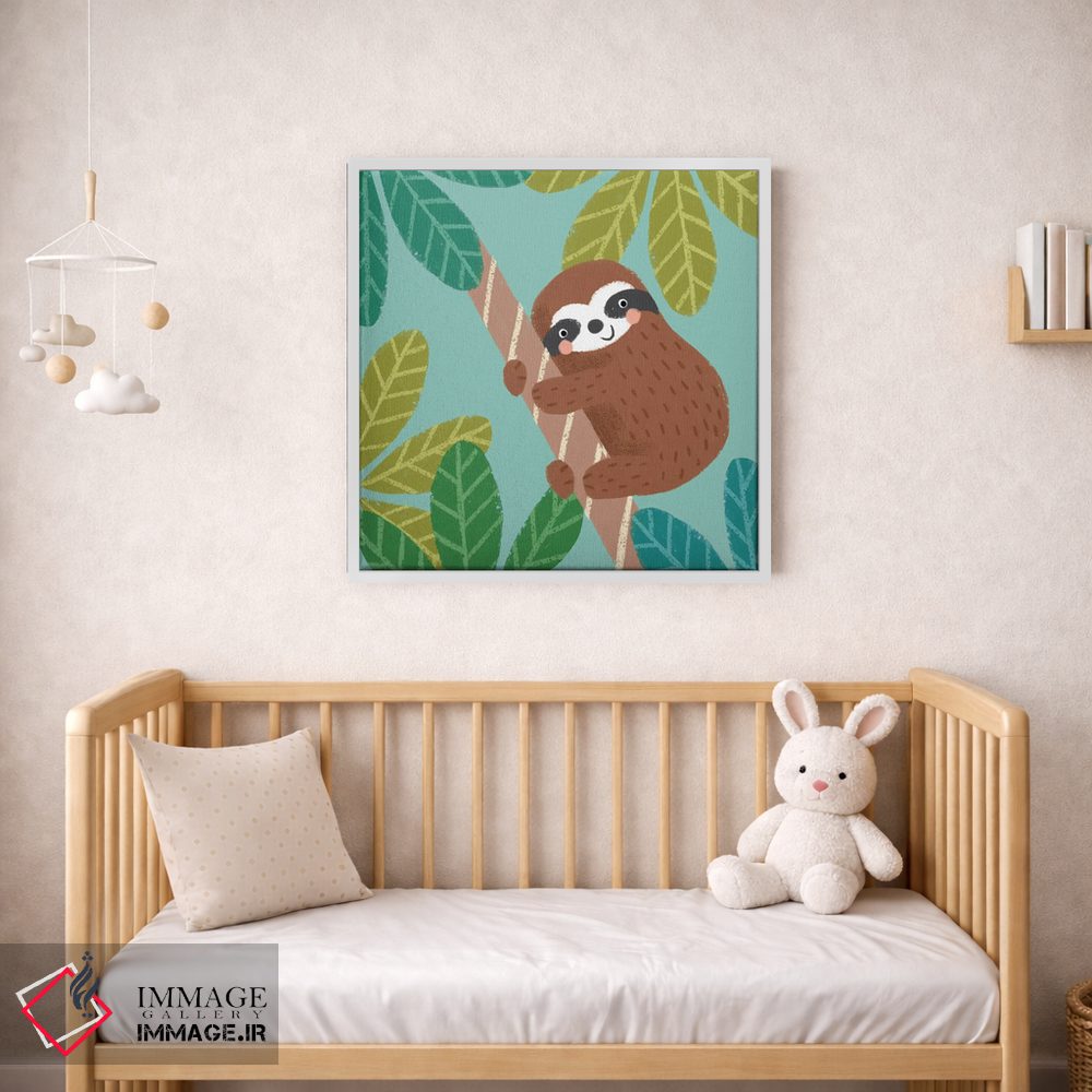 تابلو دکوراتیو تنبل جنگل III اثر لوییز آنگلیکاس - D1W