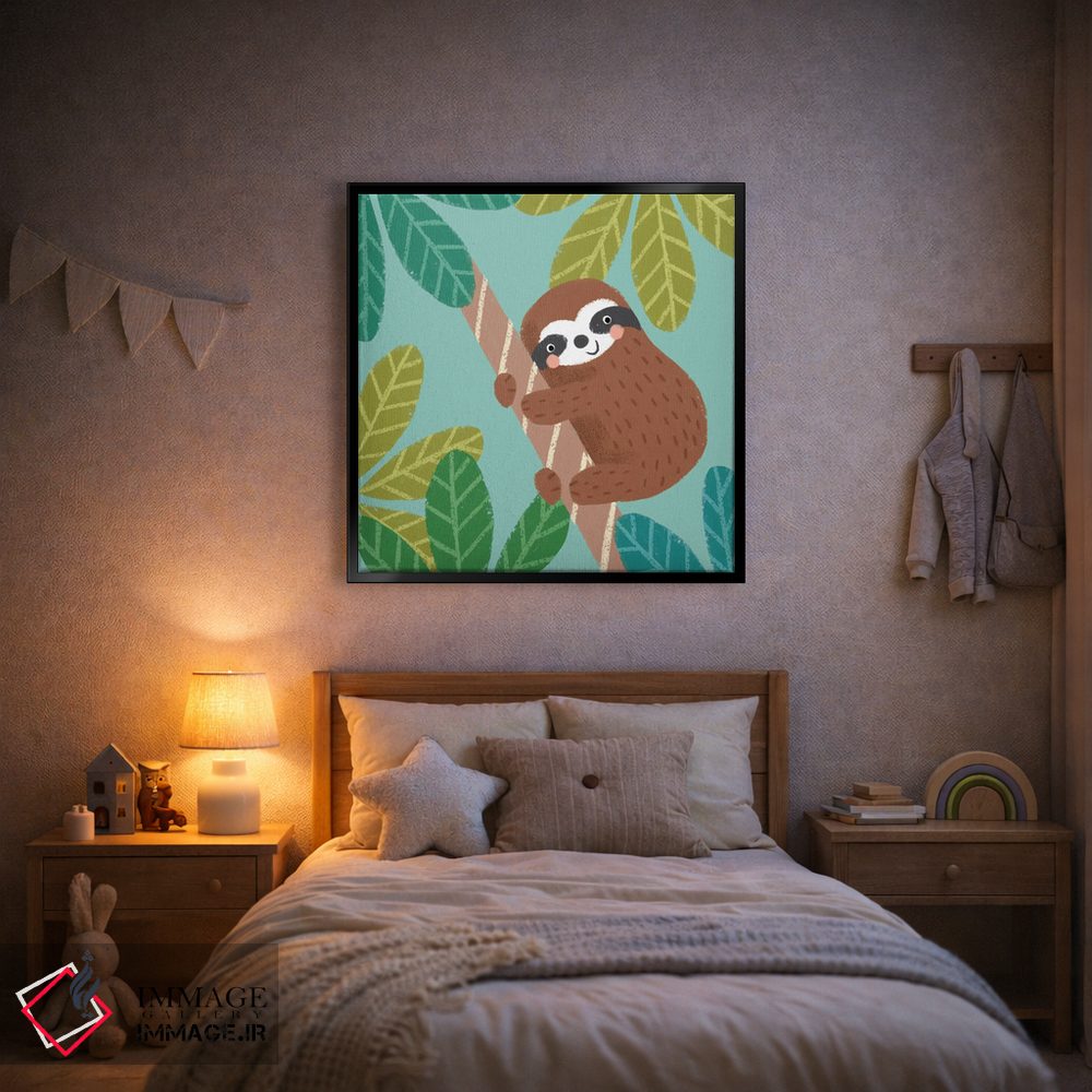 تابلو دکوراتیو تنبل جنگل III اثر لوییز آنگلیکاس - D2B