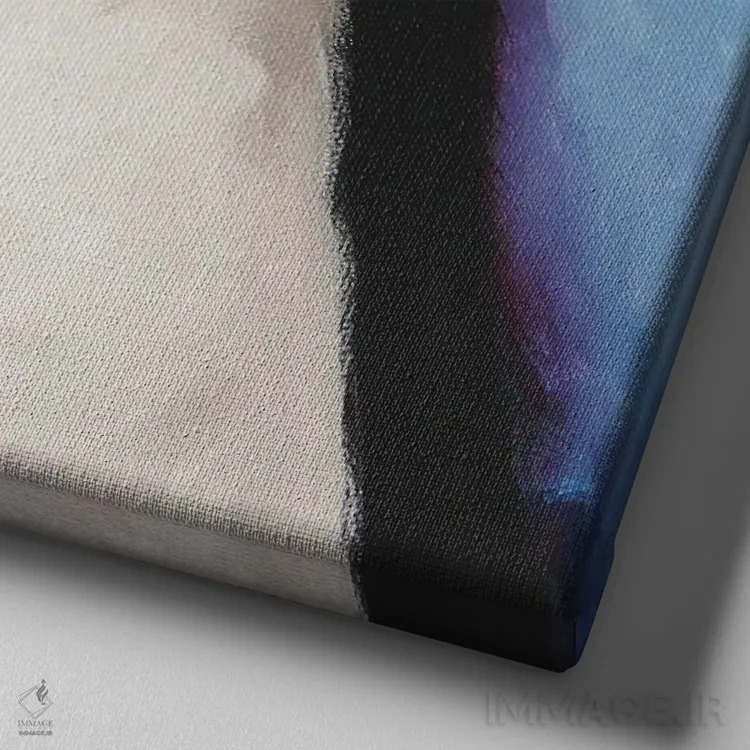 تابلو دکوراتیو پنگوئن من اثر لوسیا استوارت - نمای نزدیک بافت بوم