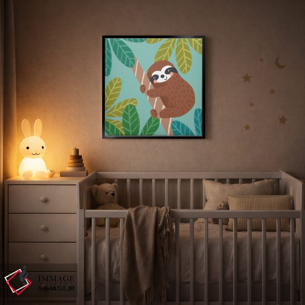 تابلو دکوراتیو تنبل جنگل III اثر لوییز آنگلیکاس - D5B