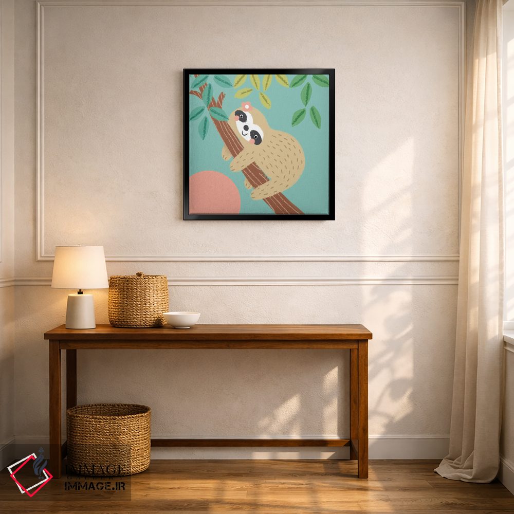 تابلو دکوراتیو تنبل جنگل II اثر لوییز آنگلیکاس - D6B
