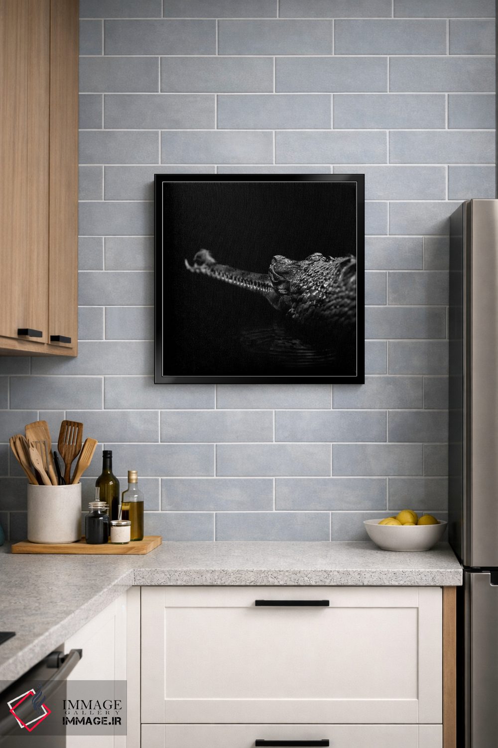 تابلو دکوراتیو گاویا ل سیاه و سفید اثر لوکاس هلاس - D5B