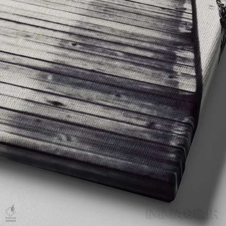 تابلو دکوراتیو آغاز کن اثر لوپن گرین - نمای نزدیک بافت بوم