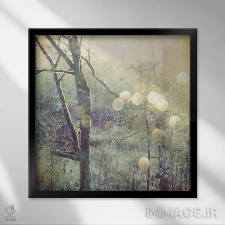 تابلو دکوراتیو به سوی رمز و راز اثر لوپن گرین - نمای قابدار مشکی