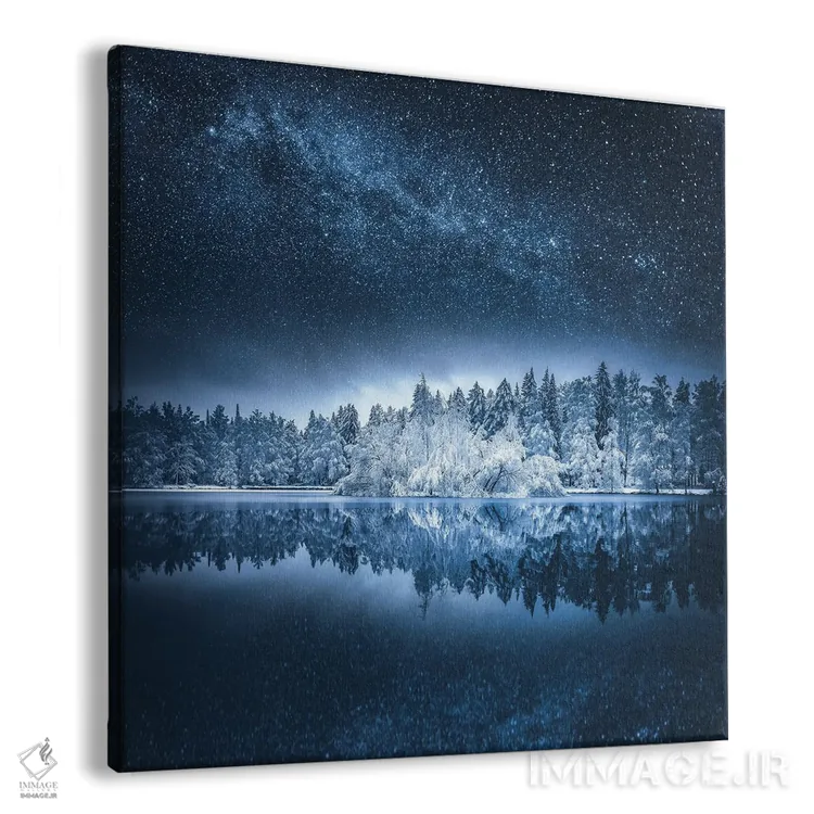 تابلو دکوراتیو سرزمین زمستانی اثر لاری لوهی - نمای پرسپکتیو محصول