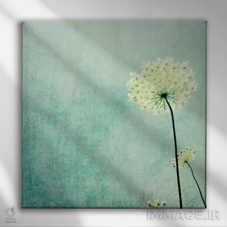 تابلو مدرن شکوفایی اثر لوپن گرین - نمای روبهرو روی دیوار