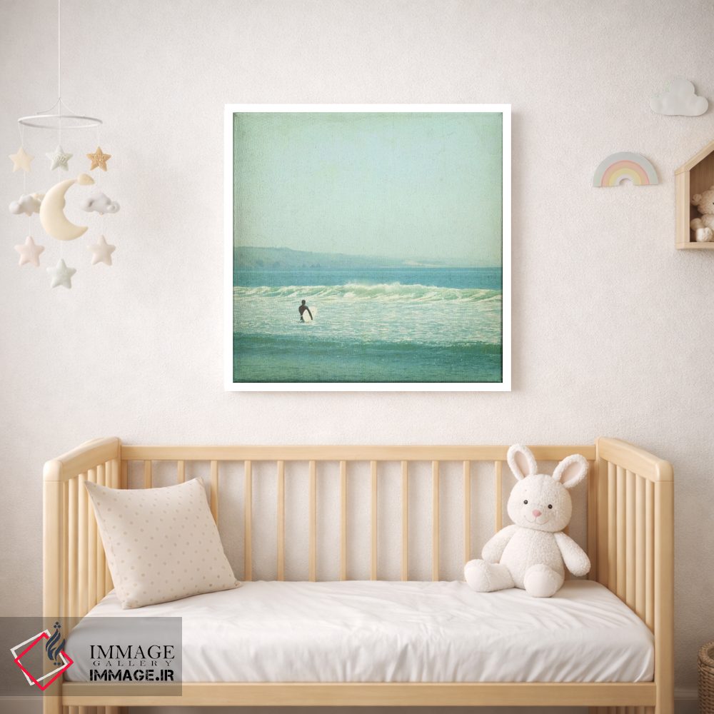 تابلو دکوراتیو موج سواری یکشنبه اثر لوپن گرین - D1W