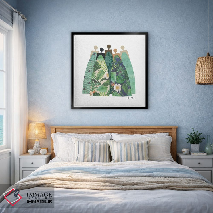 تابلو مدرن پنج زن استوایی اثر لولوآرت استودیو - D3B