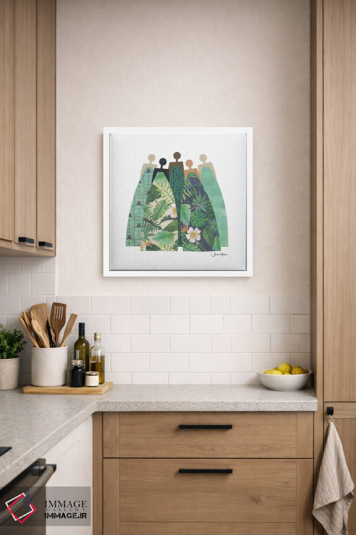 تابلو مدرن پنج زن استوایی اثر لولوآرت استودیو - D5W