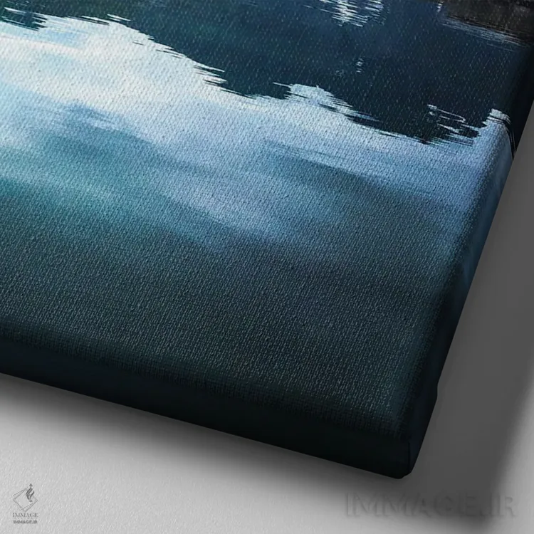 تابلو دکوراتیو راین احساسی اثر لاری لوهی - نمای نزدیک بافت بوم