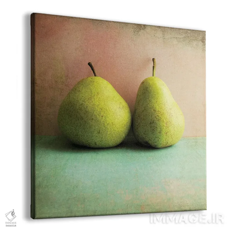 تابلو دکوراتیو دو گلابی اثر لوپن گرین - نمای پرسپکتیو محصول