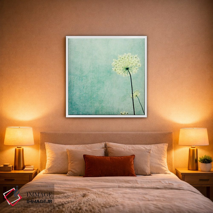 تابلو مدرن شکوفایی اثر لوپن گرین - D1W