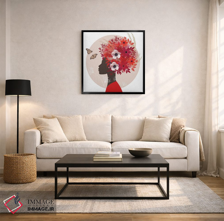 تابلو دکوراتیو تاج گل اثر لولوآرت استودیو - D3B