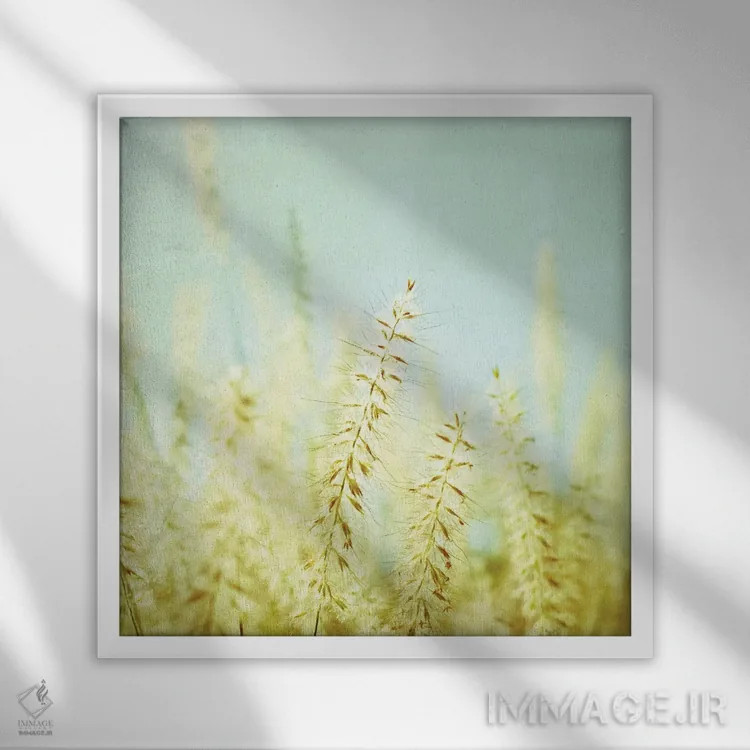 تابلو دکوراتیو تاب خوردن اثر لوپن گرین - نمای قابدار سفید