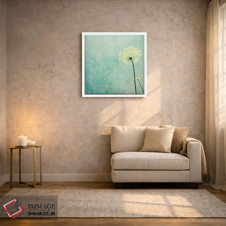 تابلو مدرن شکوفایی اثر لوپن گرین - D2W