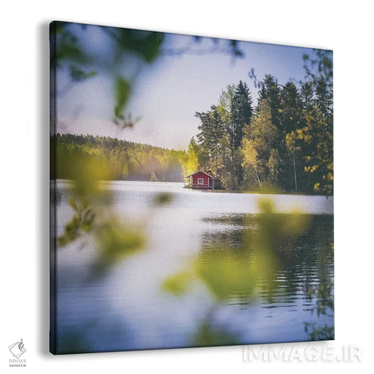 تابلو دکوراتیو کلبه تابستانی اثر لاری لوهی - نمای پرسپکتیو محصول