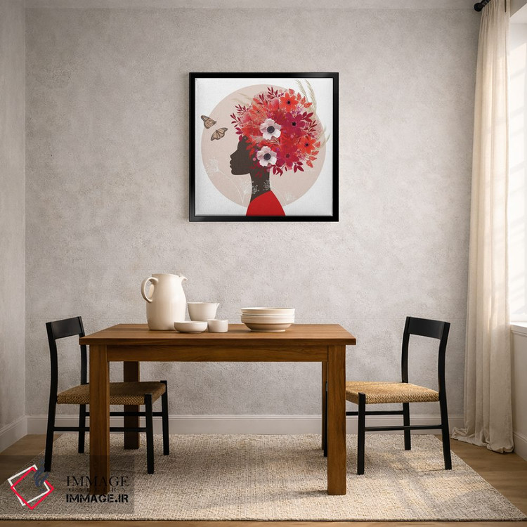 تابلو دکوراتیو تاج گل اثر لولوآرت استودیو - D4B