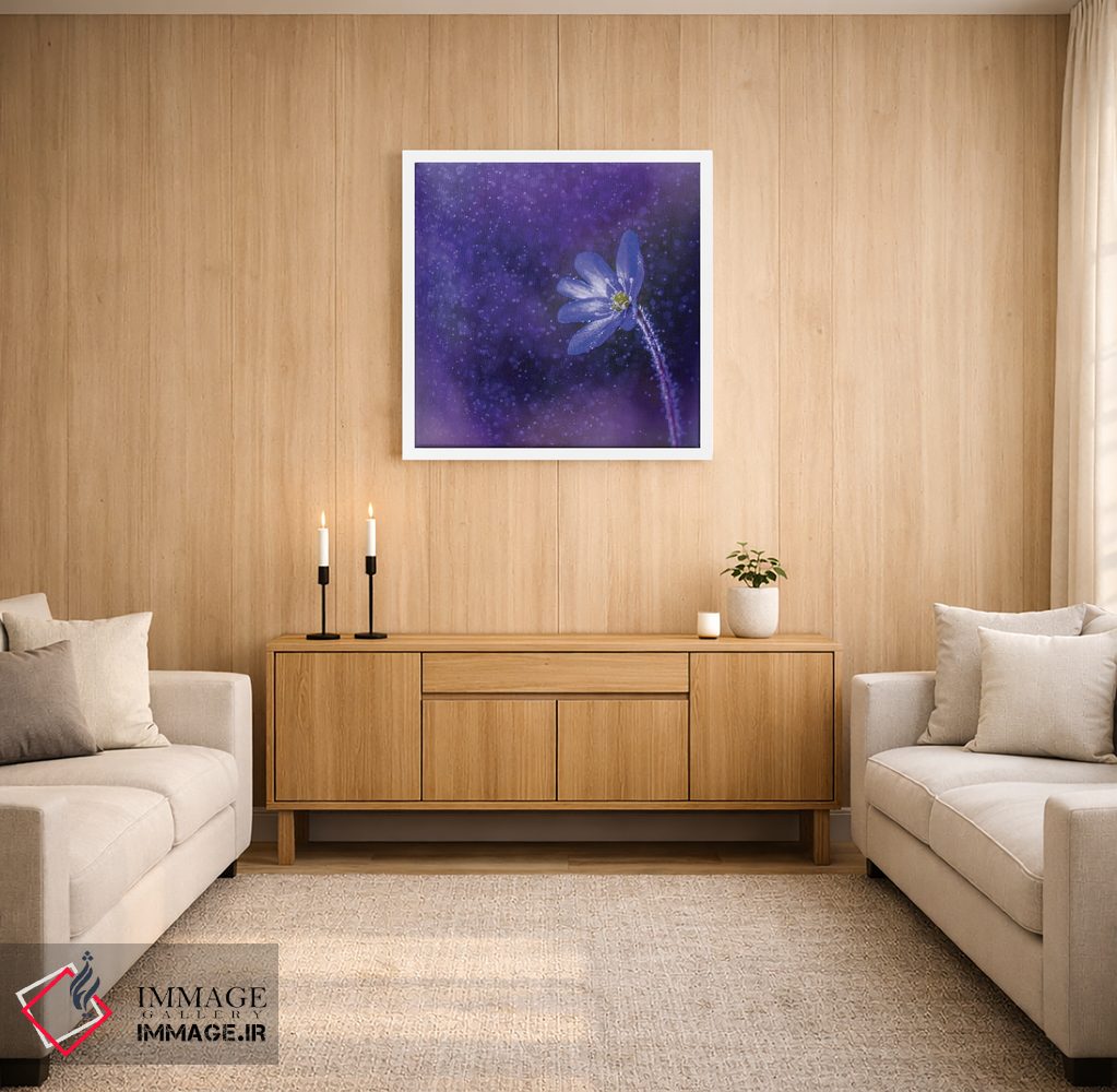 تابلو دکوراتیو گل زیر باران اثر لاری لوهی - D3W