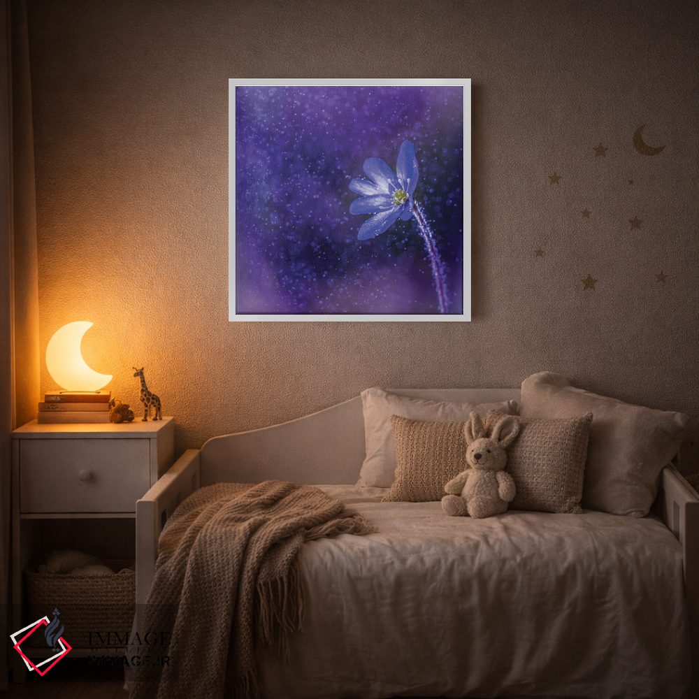 تابلو دکوراتیو گل زیر باران اثر لاری لوهی - D4W