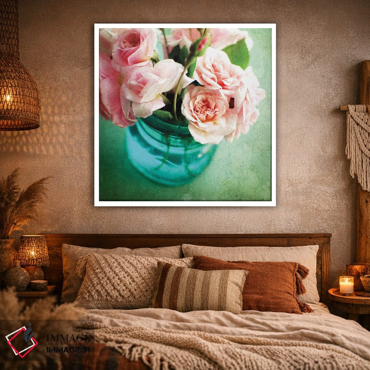 تابلو دکوراتیو سبک شبی شیک اثر لوپن گرین - D1W