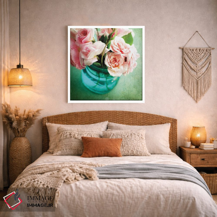 تابلو دکوراتیو سبک شبی شیک اثر لوپن گرین - D2W