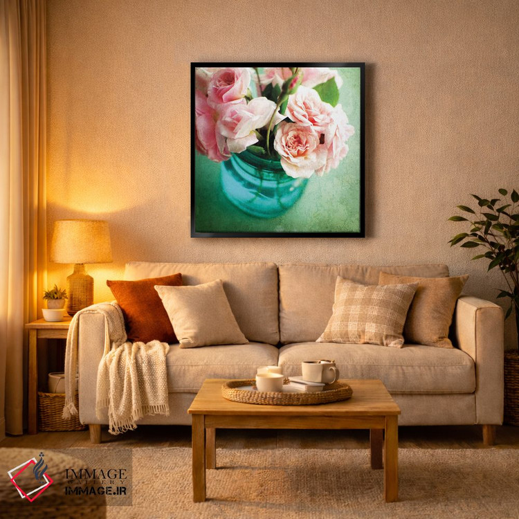 تابلو دکوراتیو سبک شبی شیک اثر لوپن گرین - D3B