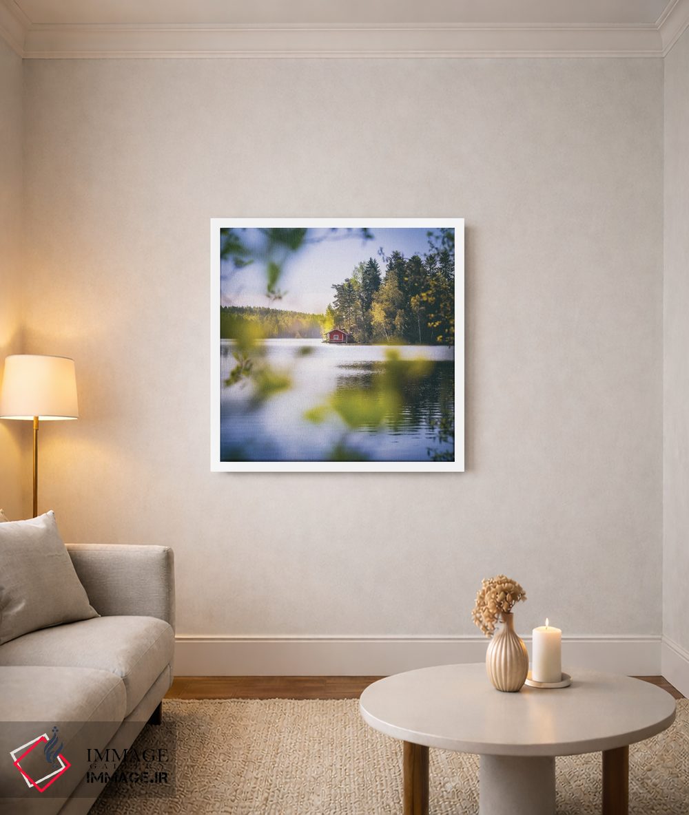 تابلو دکوراتیو کلبه تابستانی اثر لاری لوهی - D2W