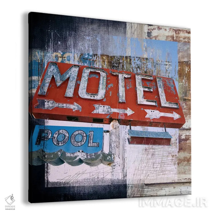 تابلو دکوراتیو استخر متل اثر لوز گرافیکس - نمای پرسپکتیو محصول