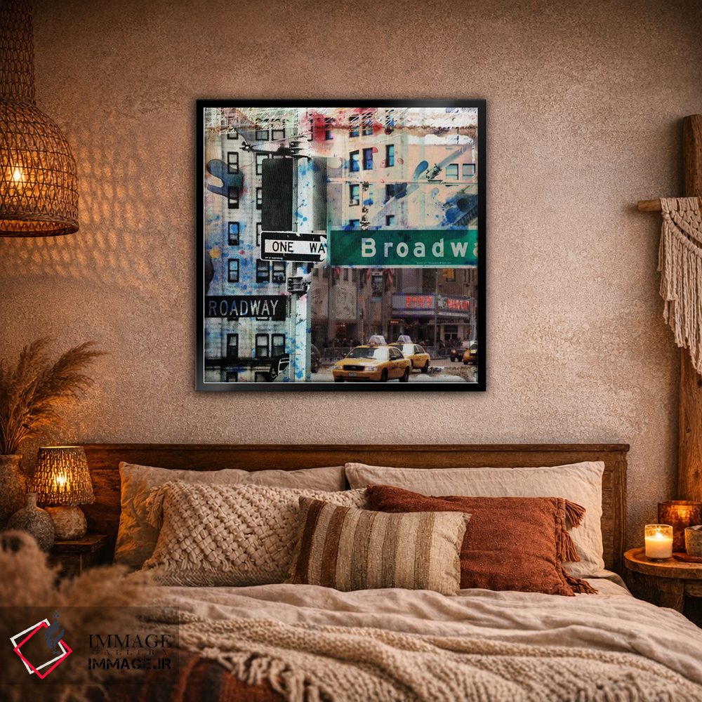 تابلو دکوراتیو برادوی یک طرفه اثر لوز گرافیکس - D1B