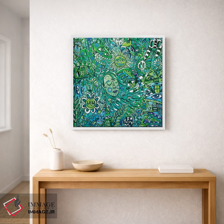 تابلو انتزاعی مادر طبیعت اثر لوک کرامپ - D1W