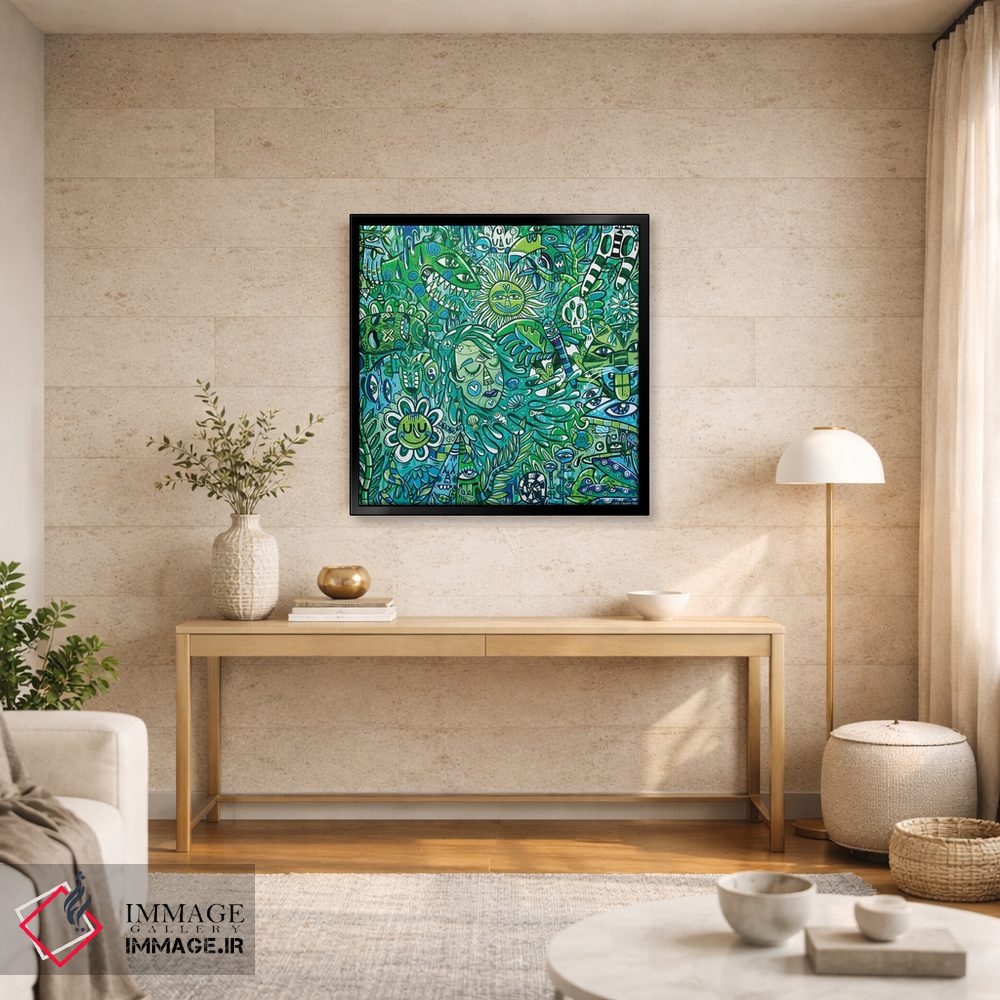 تابلو انتزاعی مادر طبیعت اثر لوک کرامپ - D5B