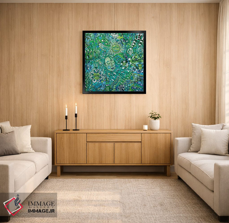 تابلو انتزاعی مادر طبیعت اثر لوک کرامپ - D4B