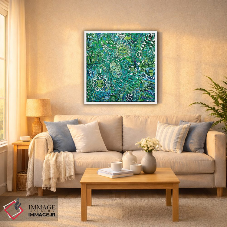 تابلو انتزاعی مادر طبیعت اثر لوک کرامپ - D6W