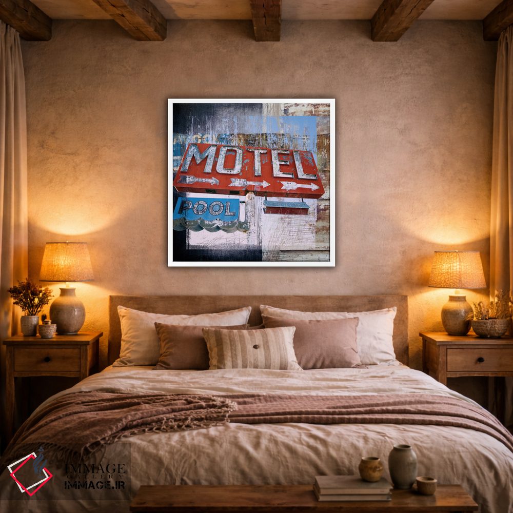 تابلو دکوراتیو استخر متل اثر لوز گرافیکس - D1W