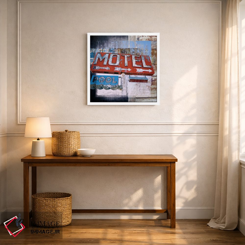 تابلو دکوراتیو استخر متل اثر لوز گرافیکس - D5W