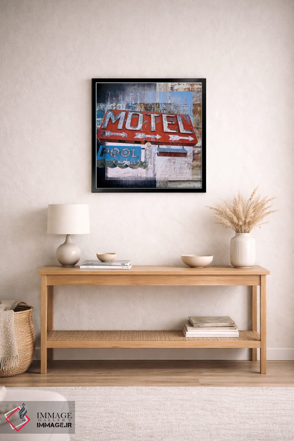 تابلو دکوراتیو استخر متل اثر لوز گرافیکس - D4B