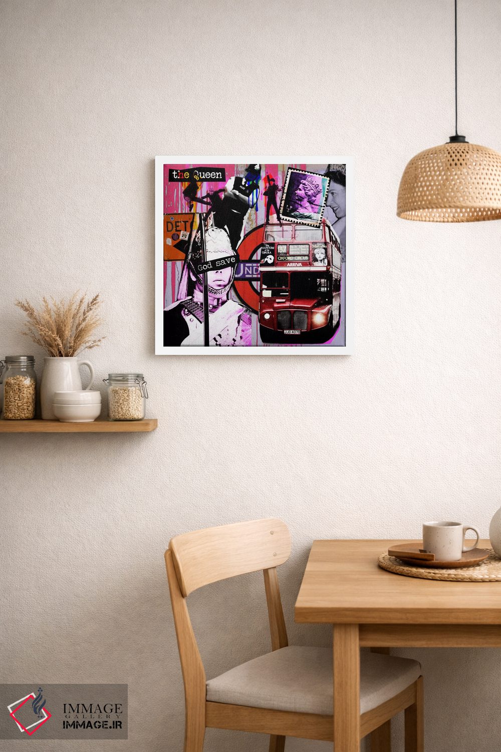 تابلو دکوراتیو لندن شماره ۳ اثر لوز گرافیکس - D1W