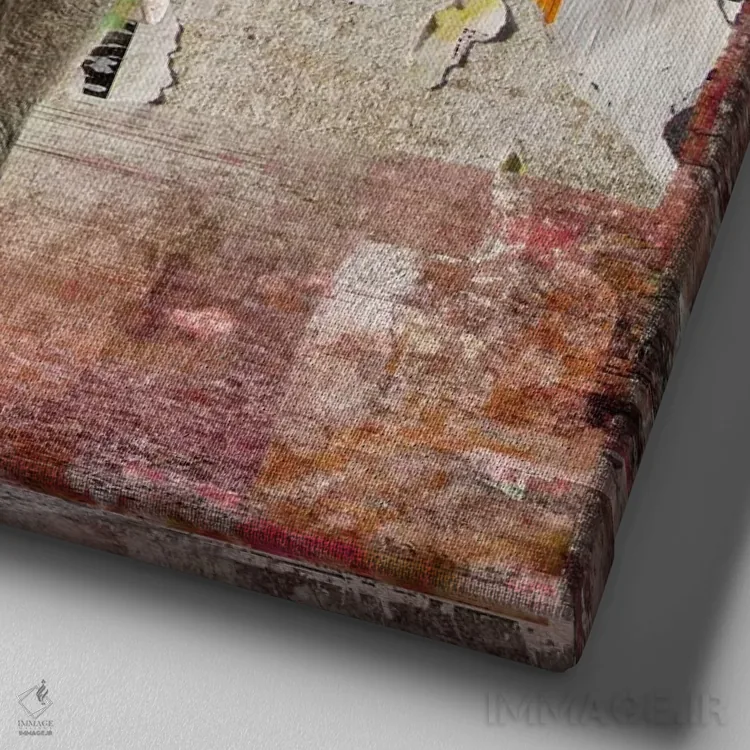 تابلو دکوراتیو پوسترهای پاره فیل اثر لوز گرافیکس - نمای نزدیک بافت بوم