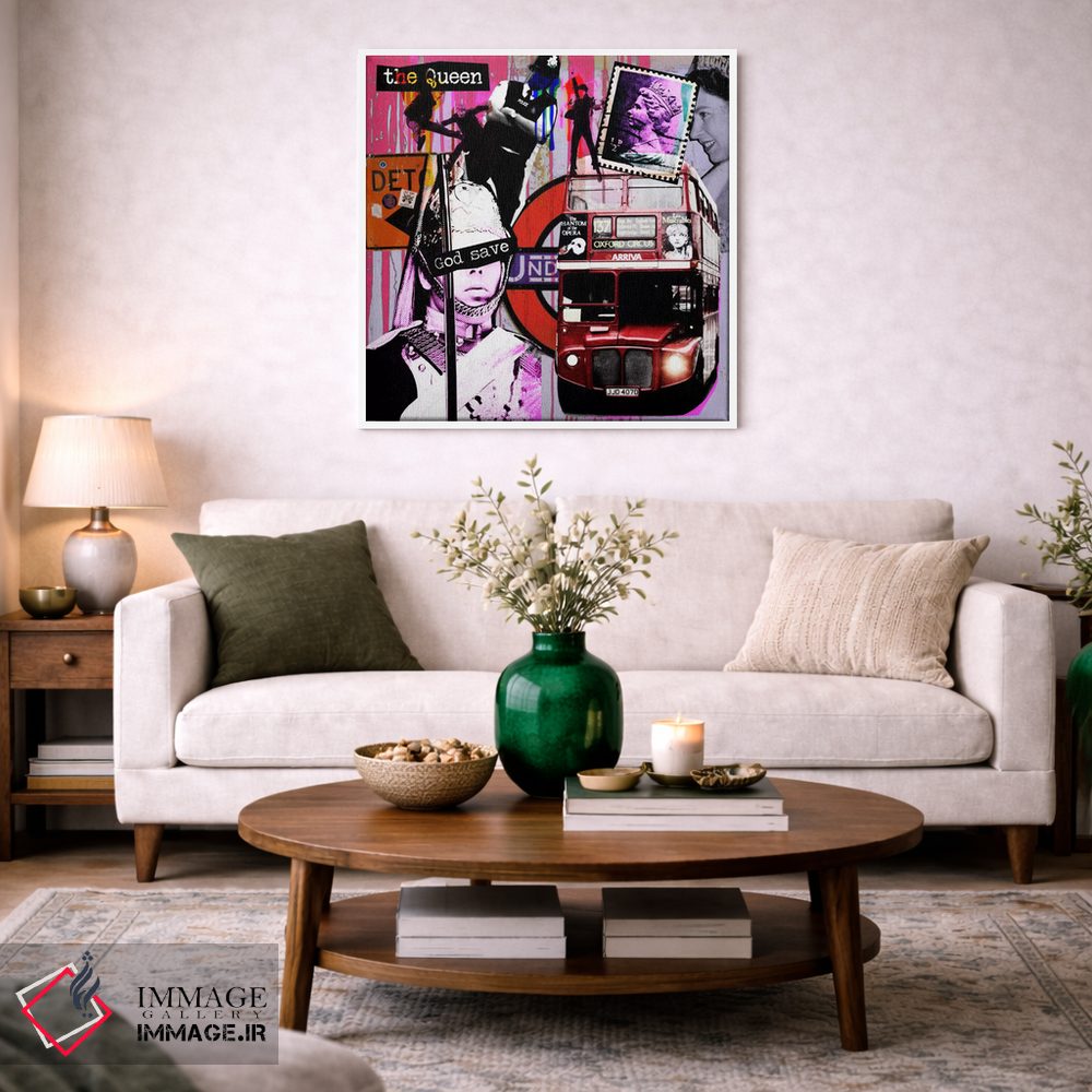 تابلو دکوراتیو لندن شماره ۳ اثر لوز گرافیکس - D3W